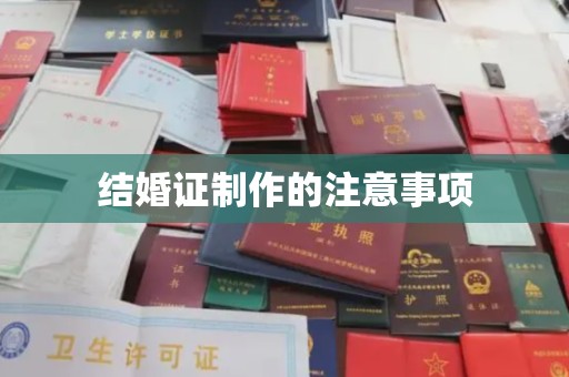 龙华新区结婚证制作的注意事项