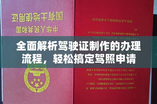 龙华新区全面解析驾驶证制作的办理流程，轻松搞定驾照申请