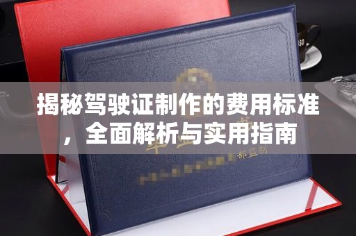 龙华新区揭秘驾驶证制作的费用标准，全面解析与实用指南