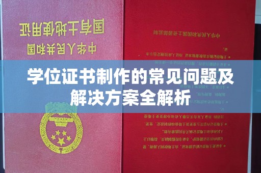 龙华新区学位证书制作的常见问题及解决方案全解析