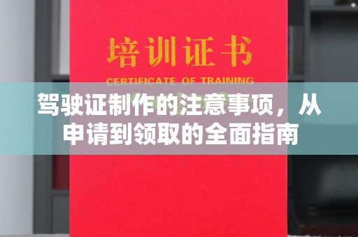 龙华新区驾驶证制作的注意事项，从申请到领取的全面指南