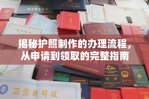 龙华新区揭秘护照制作的办理流程，从申请到领取的完整指南